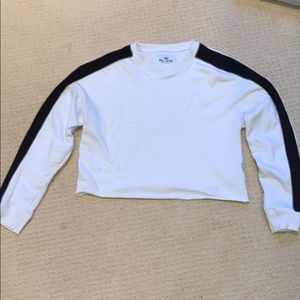 White and black Hollister sweater